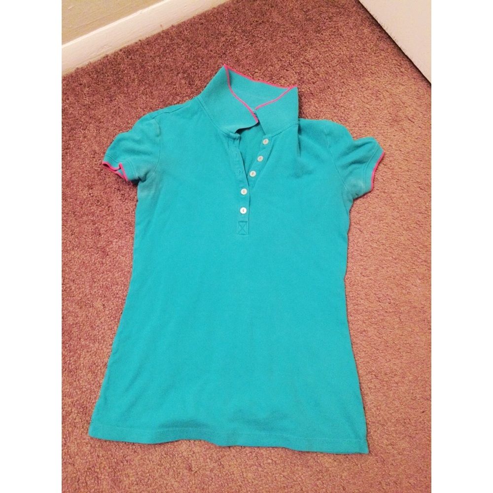 Aeropostale teal polo